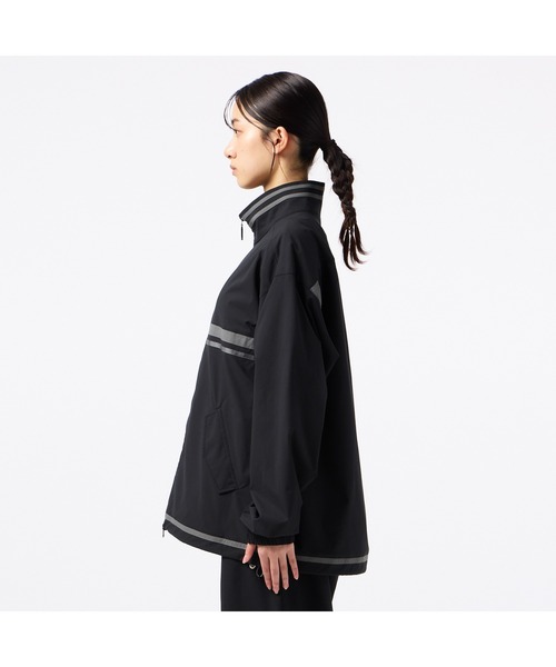 hummel(ヒュンメル)の「hummel/ヒュンメル HMP クロスジャケット(ナイロンジャケット・レディース・アイボリー/ブラック/ブルー・S/M/L/XL)」の22枚目の写真