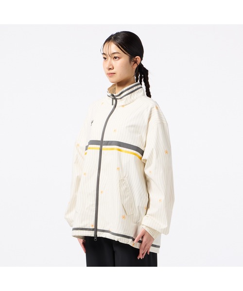 hummel(ヒュンメル)の「hummel/ヒュンメル HMP クロスジャケット(ナイロンジャケット・レディース・アイボリー/ブラック/ブルー・S/M/L/XL)」の5枚目の写真