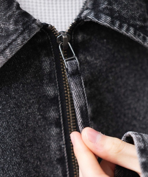 WEGO（ウィゴー）の「WEGO/【26年春夏新作】フライトジャケット（ブルゾン・メンズ・ブラウン/ブラック系3/コバルトブルー/チャコール・MEDIUM/LARGE）」の14枚目の写真