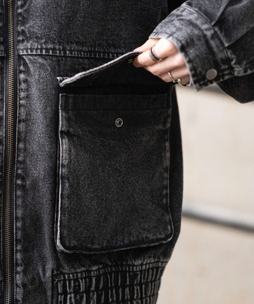 WEGO（ウィゴー）の「WEGO/【26年春夏新作】フライトジャケット（ブルゾン・メンズ・ブラウン/ブラック系3/コバルトブルー/チャコール・MEDIUM/LARGE）」の15枚目の写真