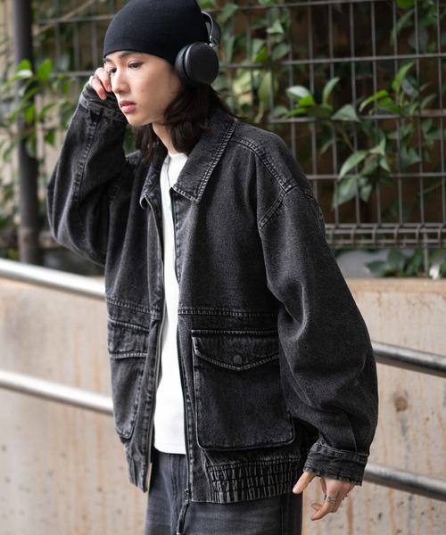 WEGO（ウィゴー）の「WEGO/【26年春夏新作】フライトジャケット（ブルゾン・メンズ・ブラウン/ブラック系3/コバルトブルー/チャコール・MEDIUM/LARGE）」の20枚目の写真