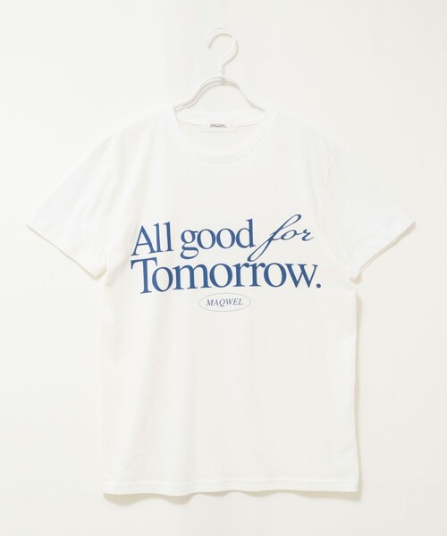 MAQWEL（マクウェル）の「【MAQWEL/マクウェル】ウォッシャブルAgfT T-SHIRT（Tシャツ/カットソー・レディース・オフホワイト/ダークグリーン・FREE）」の20枚目の写真