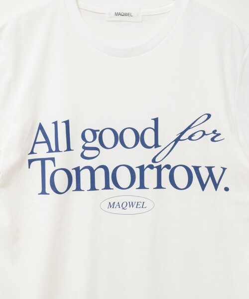 MAQWEL（マクウェル）の「【MAQWEL/マクウェル】ウォッシャブルAgfT T-SHIRT（Tシャツ/カットソー・レディース・オフホワイト/ダークグリーン・FREE）」の22枚目の写真