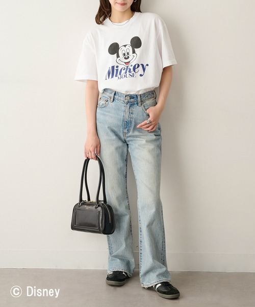 GOOD ROCK SPEED(グッドロックスピード)の「【GOOD ROCK SPEED】Disney / Mickey Mouse ミッキーマウス / Tシャツ(Tシャツ/カットソー・レディース・ブラウン/ホワイト・FREE)」の14枚目の写真