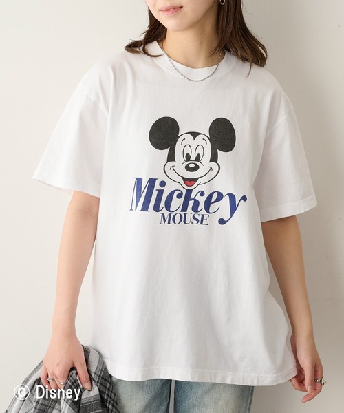 GOOD ROCK SPEED(グッドロックスピード)の「【GOOD ROCK SPEED】Disney / Mickey Mouse ミッキーマウス / Tシャツ(Tシャツ/カットソー・レディース・ブラウン/ホワイト・FREE)」の11枚目の写真