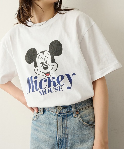 GOOD ROCK SPEED(グッドロックスピード)の「【GOOD ROCK SPEED】Disney / Mickey Mouse ミッキーマウス / Tシャツ(Tシャツ/カットソー・レディース・ブラウン/ホワイト・FREE)」の16枚目の写真