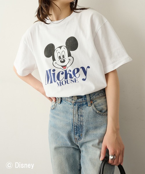 GOOD ROCK SPEED(グッドロックスピード)の「【GOOD ROCK SPEED】Disney / Mickey Mouse ミッキーマウス / Tシャツ(Tシャツ/カットソー・レディース・ブラウン/ホワイト・FREE)」の17枚目の写真