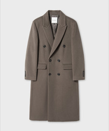 NONBLANK（ノンブランク）の「ダブルブレストコート_ブラウン（チェスターコート）」