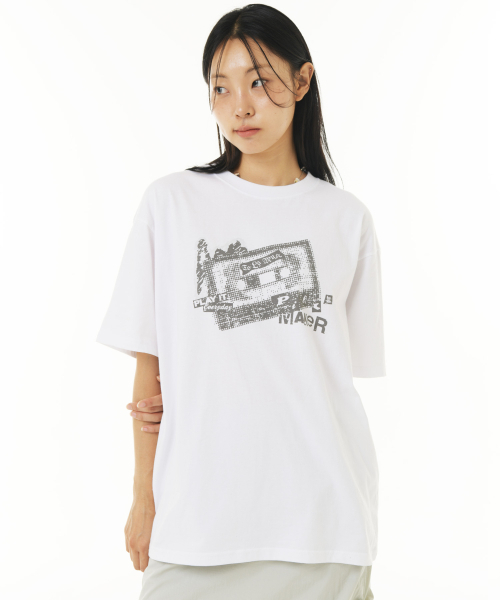 PIECEMAKER(ピースメーカー)の「VINTAGE TAPE TEE (WHITE)(Tシャツ/カットソー・レディース・その他・M/L)」の1枚目の写真
