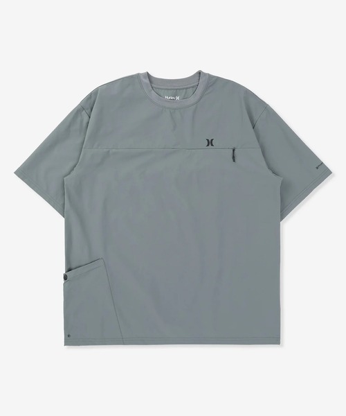 Hurley (ハーレー)の「Hurley/ハーレー メンズ 半袖 Tシャツ PTM WVN ICON OVS SS TEE MUSS261036(Tシャツ/カットソー・メンズ・ブラック/ブルーグレー・S/L/M)」の2枚目の写真