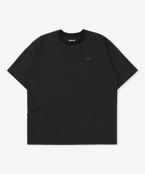 Hurley (ハーレー)の「Hurley/ハーレー メンズ 半袖 Tシャツ PTM WVN ICON OVS SS TEE MUSS261036(Tシャツ/カットソー・メンズ・ブラック/ブルーグレー・S/L/M)」の1枚目の写真