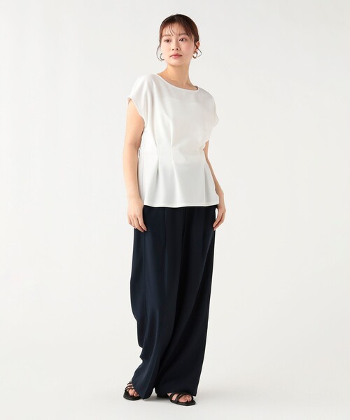 BEAMS HEART(ビームスハート)の「【7/2値下げ】タック ペプラム プルオーバー(Tシャツ/カットソー・レディース・オフホワイト/ブラック/ブラウン系その他4/ミント・FREE)」の5枚目の写真
