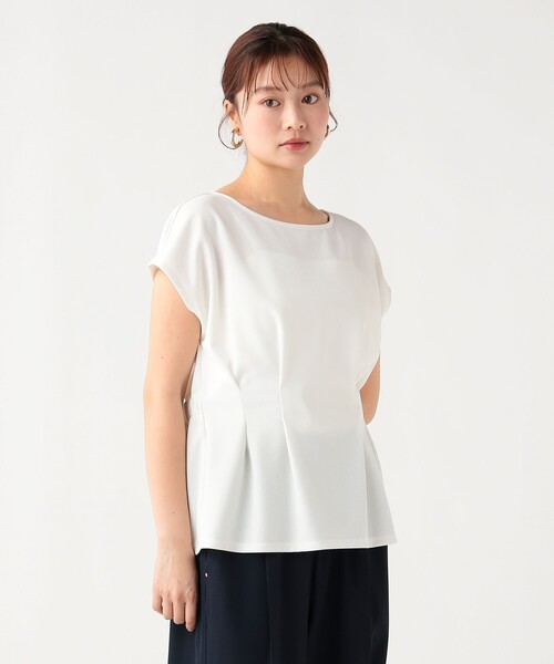 BEAMS HEART(ビームスハート)の「【7/2値下げ】タック ペプラム プルオーバー(Tシャツ/カットソー・レディース・オフホワイト/ブラック/ブラウン系その他4/ミント・FREE)」の7枚目の写真