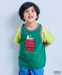 PEANUTS（ピーナッツ）の「【PEANUTS】スヌーピー/ラインリブタンクトップ（タンクトップ）」
