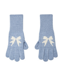 ALLINCOMPLETE（オールインコンプリート）の「リボンウール手袋（スカイブルー）（手袋）」