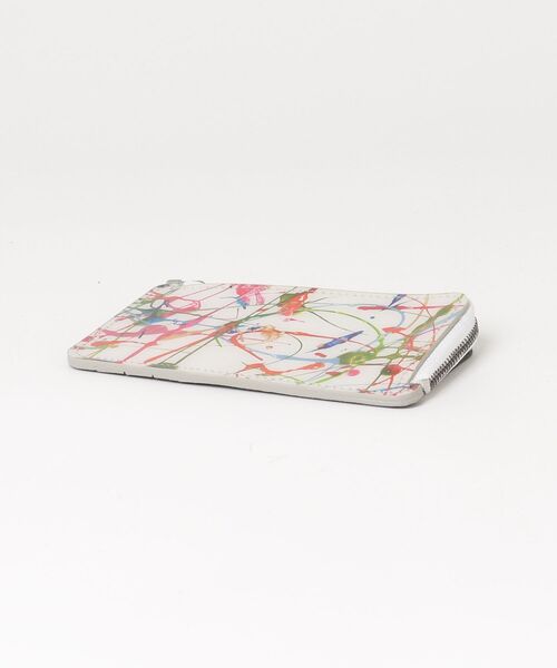 【macromauro】 L-PURSE - paint WHITE