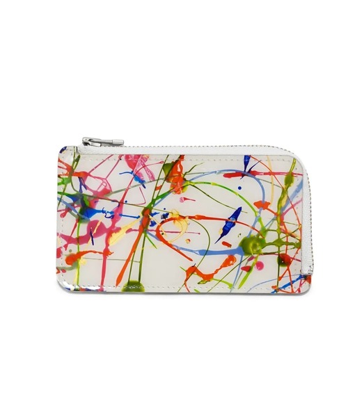 【macromauro】 L-PURSE - paint WHITE