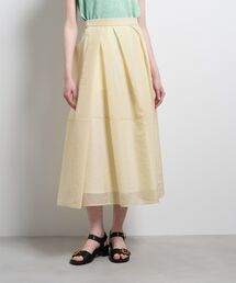 LANVIN en Bleu | シアータックフレアスカート(スカート)