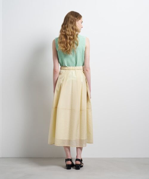 LANVIN en Bleu(ランバンオンブルー)の「シアータックフレアスカート(スカート・レディース・ブラック/イエロー・38/36)」の5枚目の写真