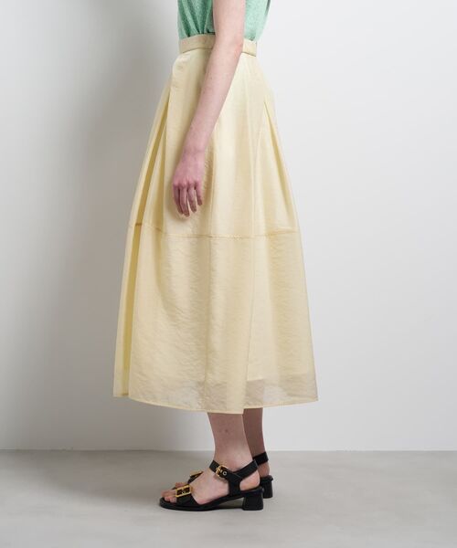 LANVIN en Bleu(ランバンオンブルー)の「シアータックフレアスカート(スカート・レディース・ブラック/イエロー・38/36)」の7枚目の写真