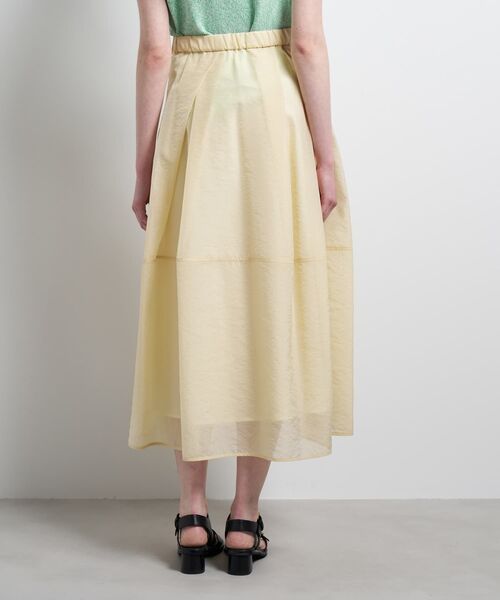 LANVIN en Bleu(ランバンオンブルー)の「シアータックフレアスカート(スカート・レディース・ブラック/イエロー・38/36)」の8枚目の写真