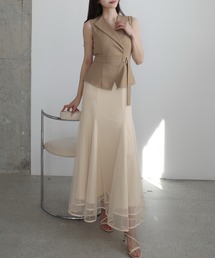 Louere（ルエレ）の「ベストドッキングマーメイドワンピース[高身長サイズMT有り]（ワンピース）」