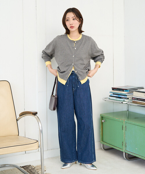 FREAK'S STORE(フリークスストア)の「限定展開 Lee × FREAK'S STORE/リー 別注 リラックス イージーパンツ(デニムパンツ・レディース・ブルー/ネイビー/サックスブルー・MEDIUM/SMALL)」の15枚目の写真