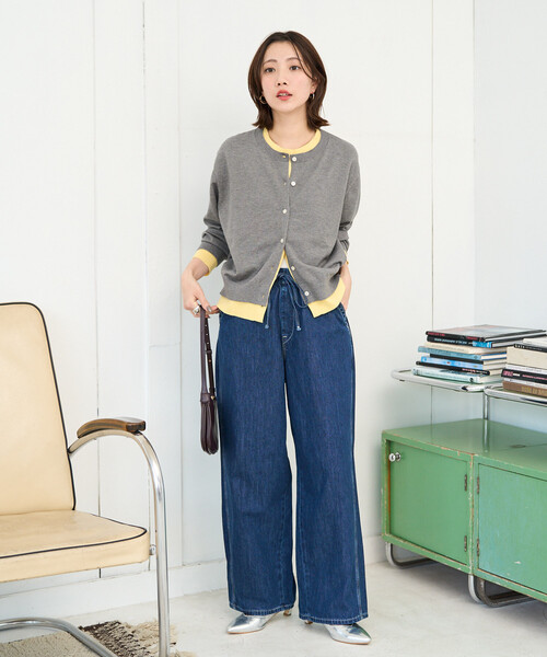 FREAK'S STORE(フリークスストア)の「限定展開 Lee × FREAK'S STORE/リー 別注 リラックス イージーパンツ(デニムパンツ・レディース・ブルー/ネイビー/サックスブルー・MEDIUM/SMALL)」の16枚目の写真