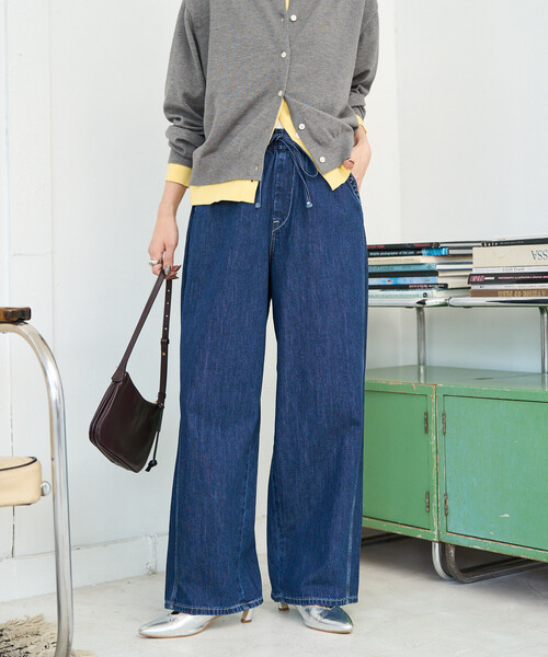 FREAK'S STORE(フリークスストア)の「限定展開 Lee × FREAK'S STORE/リー 別注 リラックス イージーパンツ(デニムパンツ・レディース・ブルー/ネイビー/サックスブルー・MEDIUM/SMALL)」の19枚目の写真