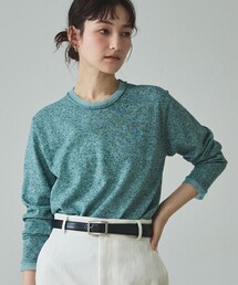 qualite | シアーミックスニットプルオーバー/オフィスカジュアル/春服(ニット/セーター)