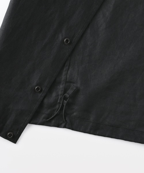 MUJI Labo(ムジラボ)の「〔MUJI Labo〕紳士 太番手リネンドローストリングジャケット(その他アウター・メンズ・ブラック/チャコールグレー・S/L/M/XL)」の4枚目の写真