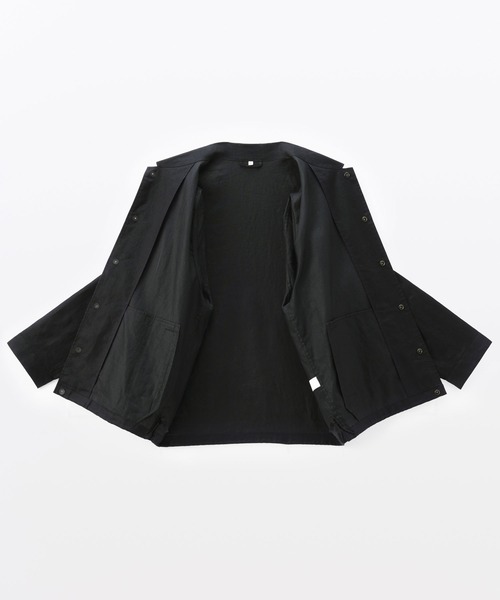 MUJI Labo(ムジラボ)の「〔MUJI Labo〕紳士 太番手リネンドローストリングジャケット(その他アウター・メンズ・ブラック/チャコールグレー・S/L/M/XL)」の5枚目の写真