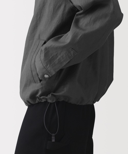 MUJI Labo(ムジラボ)の「〔MUJI Labo〕紳士 太番手リネンドローストリングジャケット(その他アウター・メンズ・ブラック/チャコールグレー・S/L/M/XL)」の13枚目の写真