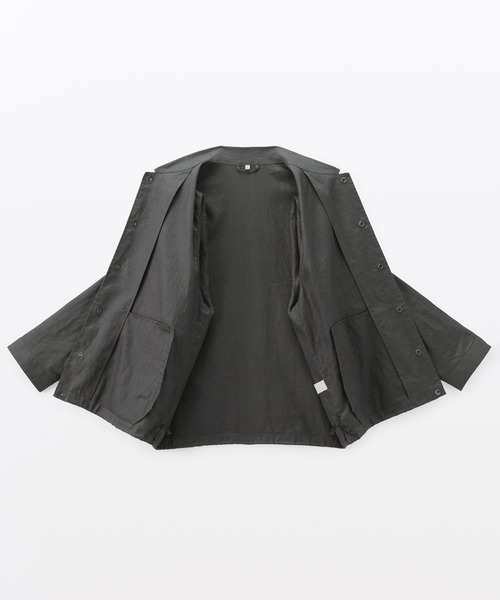 MUJI Labo(ムジラボ)の「〔MUJI Labo〕紳士 太番手リネンドローストリングジャケット(その他アウター・メンズ・ブラック/チャコールグレー・S/L/M/XL)」の15枚目の写真