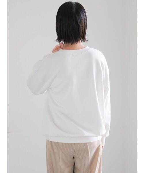 Te chichi（テチチ）の「裏毛ロゴプリントスウェット（Tシャツ/カットソー・レディース・ネイビー/グレー/オフホワイト・F）」の13枚目の写真