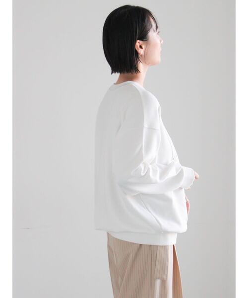 Te chichi（テチチ）の「裏毛ロゴプリントスウェット（Tシャツ/カットソー・レディース・ネイビー/グレー/オフホワイト・F）」の14枚目の写真