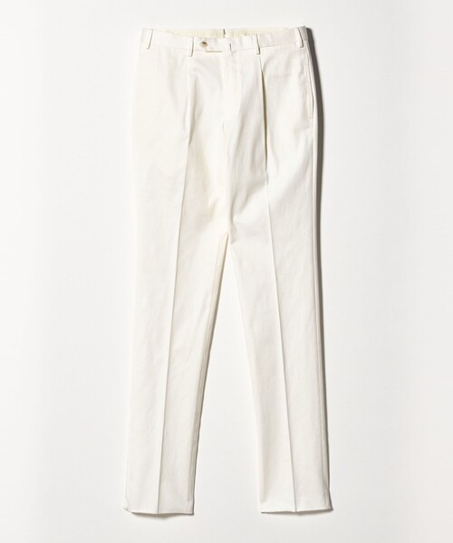 SOVEREIGN（ソブリン）の「＜SOVEREIGN＞サージ 1プリーツ テーパード スラックス ヨコストレッチ（スラックス・メンズ・ホワイト・46/48）」の2枚目の写真