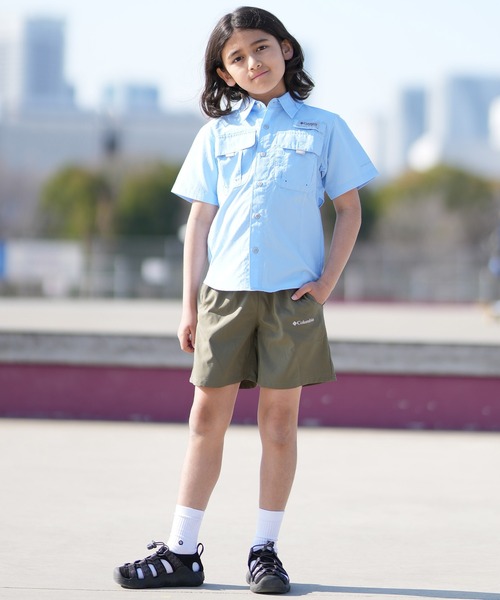 Columbia（コロンビア）の「Columbia/コロンビア キッズ ショートパンツ ハーフパンツ ワンポイント シンプル AB1824（その他パンツ・キッズ・カーキ/ブラック/グレー・S/L/M）」の14枚目の写真