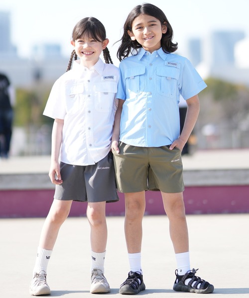 Columbia（コロンビア）の「Columbia/コロンビア キッズ ショートパンツ ハーフパンツ ワンポイント シンプル AB1824（その他パンツ・キッズ・カーキ/ブラック/グレー・S/L/M）」の17枚目の写真