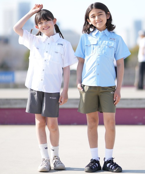 Columbia（コロンビア）の「Columbia/コロンビア キッズ ショートパンツ ハーフパンツ ワンポイント シンプル AB1824（その他パンツ・キッズ・カーキ/ブラック/グレー・S/L/M）」の18枚目の写真