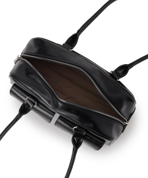 SHOO・LA・RUE（シューラルー）の「フラップポケット横長ボストンバッグ（ボストンバッグ・レディース・シルバー/ブラック・00）」の6枚目の写真