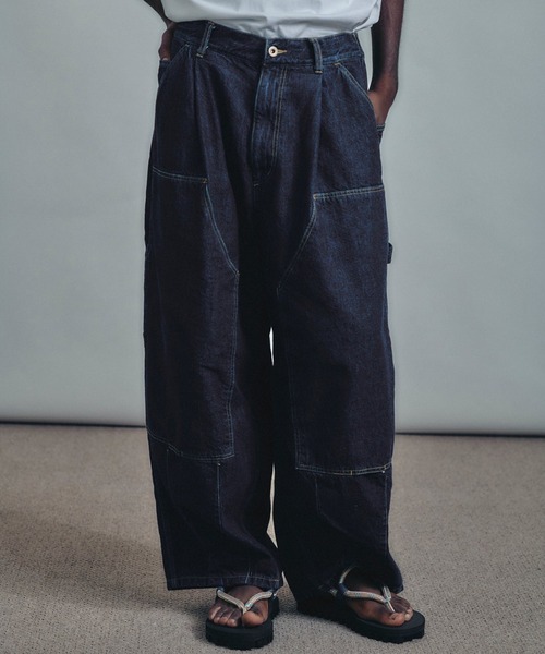 is-ness（イズネス）の「【is-ness/イズネス】Double-Knee Balloon Painter Pants（その他パンツ・メンズ・オフホワイト/ブラック・L/M）」の3枚目の写真