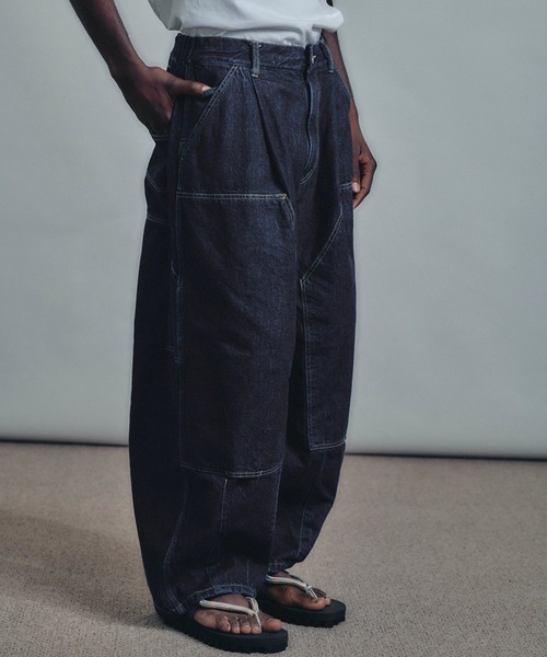 is-ness（イズネス）の「【is-ness/イズネス】Double-Knee Balloon Painter Pants（その他パンツ・メンズ・オフホワイト/ブラック・L/M）」の4枚目の写真