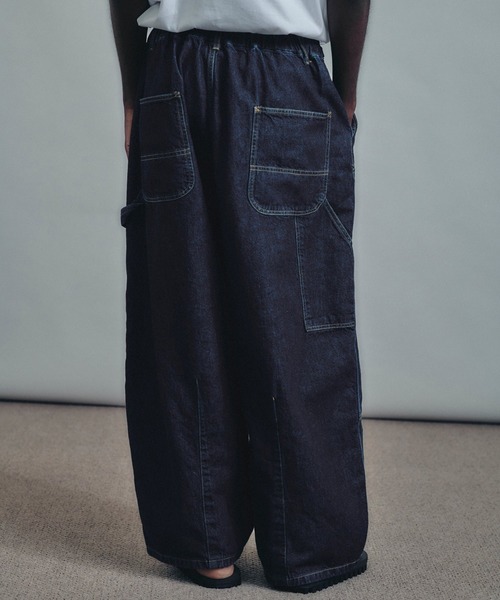 is-ness（イズネス）の「【is-ness/イズネス】Double-Knee Balloon Painter Pants（その他パンツ・メンズ・オフホワイト/ブラック・L/M）」の5枚目の写真