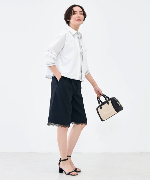 NOLLEY’S(ノーリーズ)の「ウォッシャブルレイヤード風ショート丈シャツ(シャツ/ブラウス・レディース・ベビーピンク/サックスブルー/ホワイト・38)」の20枚目の写真