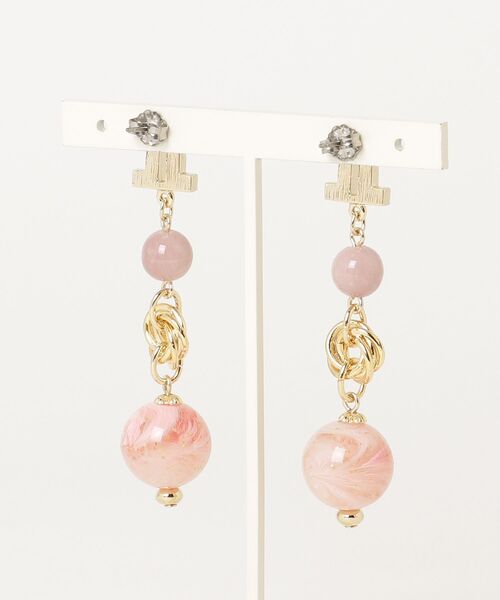 LANVIN en Bleu（ランバンオンブルー）の「桜ピンク ピアス（ピアス（両耳用）・レディース・ピンク・ONE SIZE）」の2枚目の写真