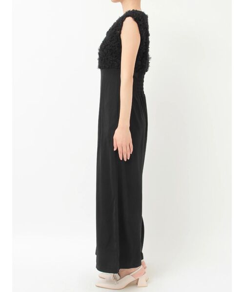 MERCURYDUO（マーキュリーデュオ）の「チュールフリルドッキングロンパース（ドレス・レディース・ライトグレー/ブラック・MEDIUM/SMALL）」の16枚目の写真