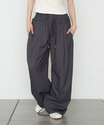 RAY CASSIN | 【セットアップで着られる】ウエストレイヤードイージーチェックパンツ(その他パンツ)