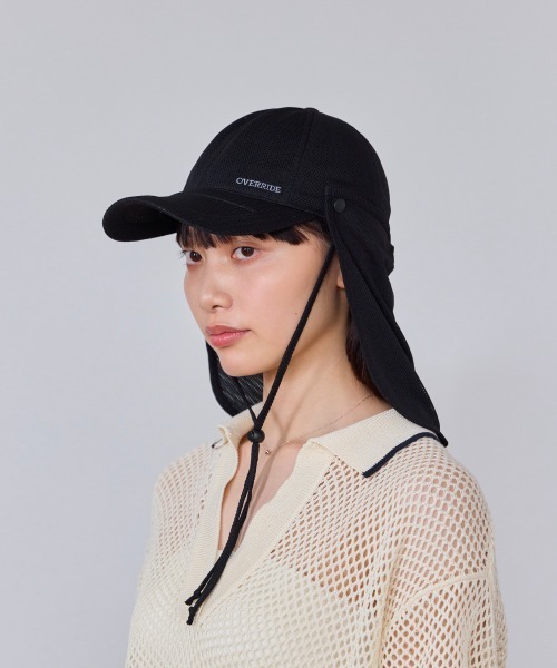 OVERRIDE（オーバーライド）の「OVERRIDE  VENTLOCK MESH SHADE CAP / オーバーライド（キャップ・レディース・ブラック/ブラウン/グレー・57~59cm）」の2枚目の写真
