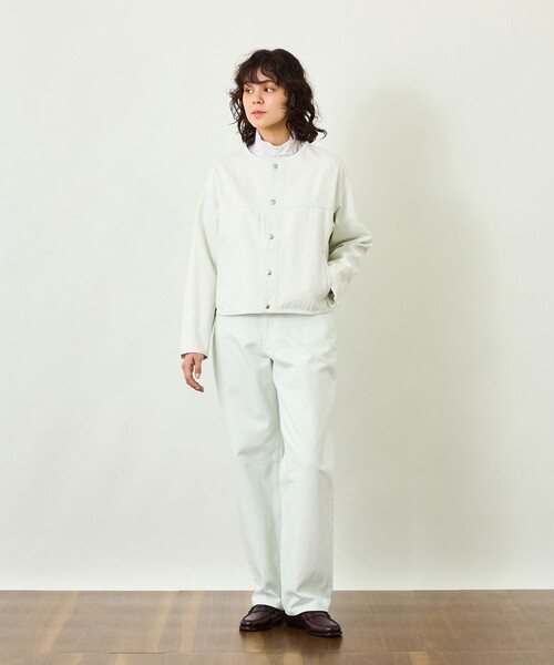 MACKINTOSH PHILOSOPHY(マッキントッシュ フィロソフィー)の「【GREY LABEL】デニムノーカラートラッカージャケット(ノーカラージャケット・レディース・ブルー/ダークネイビー/グレー系その他・2)」の11枚目の写真